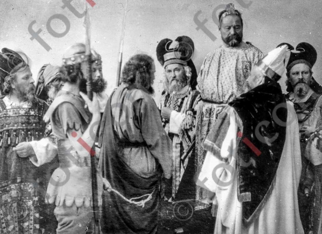 Christus vor Pontius Pilatus | Christ before Pontius Pilate - Foto foticon-simon-105-075-sw.jpg | foticon.de - Bilddatenbank für Motive aus Geschichte und Kultur